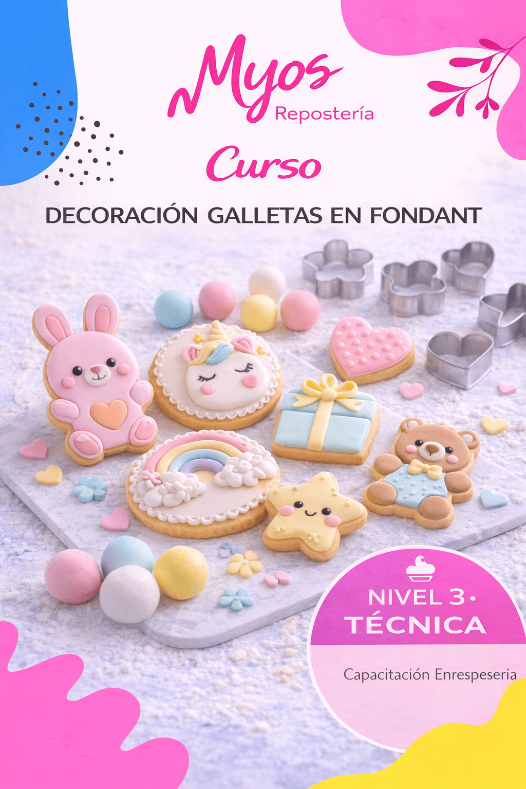 N3 Curso Galletas Para Decorar en Fondant
